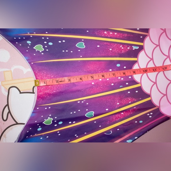 Mermaid Bikini & Tail Set | Pink & yellow | Small - Picture 8 of 15